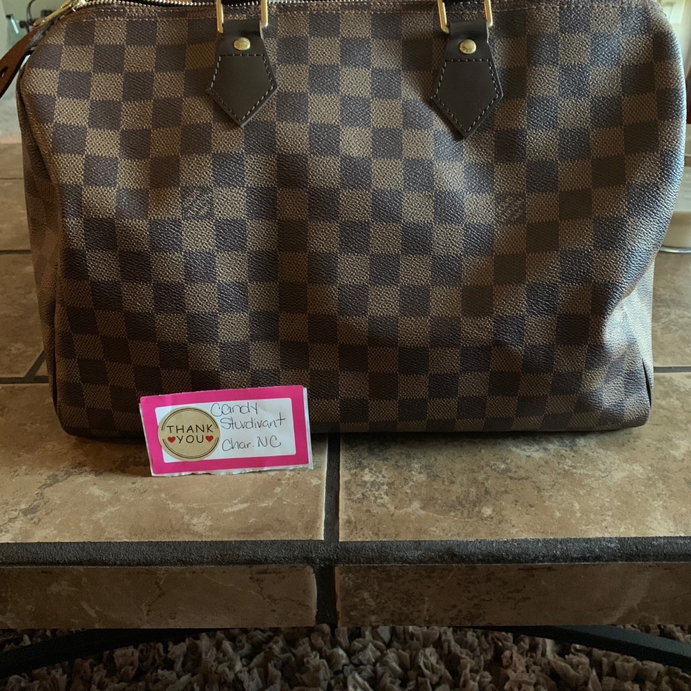 💞 Preloved Speedy 35 Damier Ebene 💞